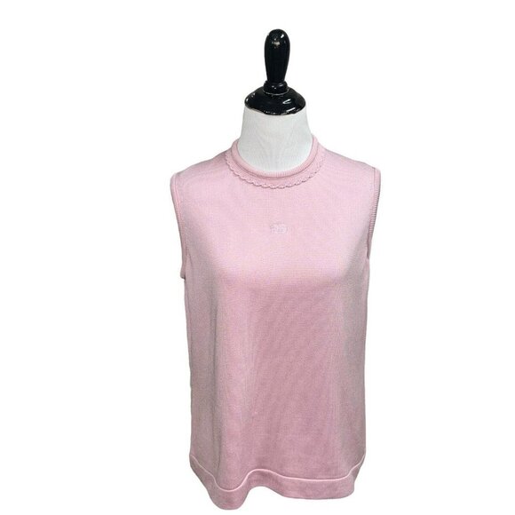 Givenchy Tops - Givenchy Sport Vintage 1980's Women's Size 38 Knit Top Sleeveless Scalloped Neck